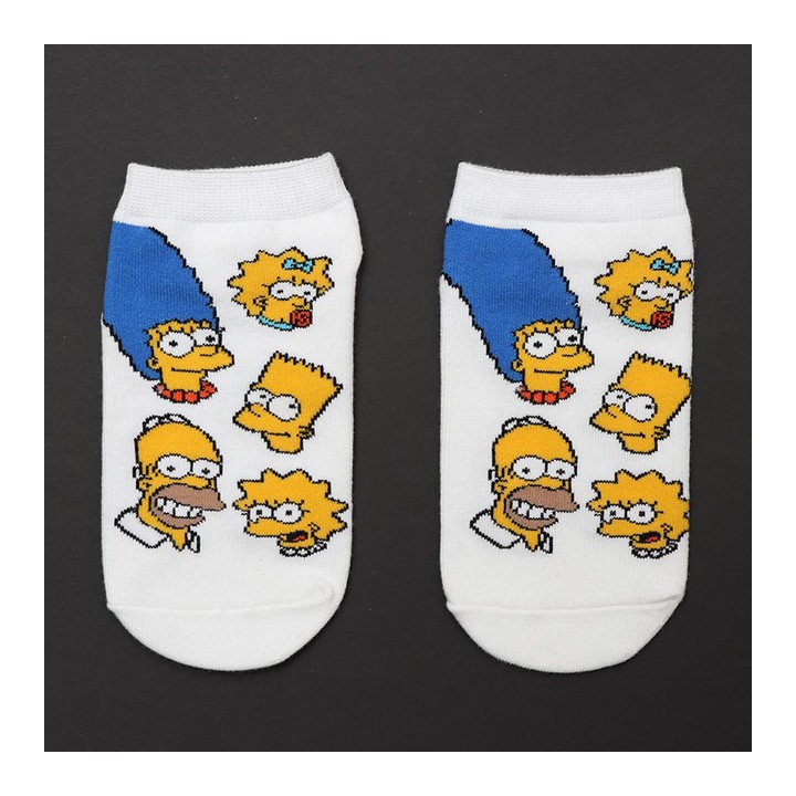 Moteriškos itin trumos kojinaitės "Simpsonai 2"