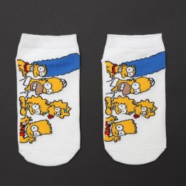 Moteriškos itin trumpos kojinaitės "Simpsonai"