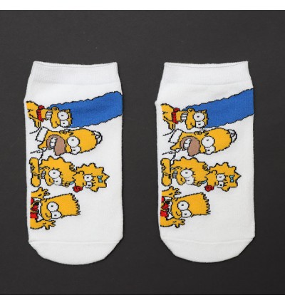 Moteriškos itin trumpos kojinaitės "Simpsonai"