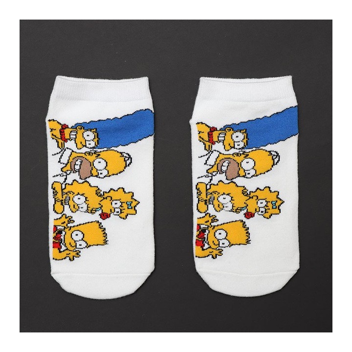 Moteriškos itin trumpos kojinaitės "Simpsonai"