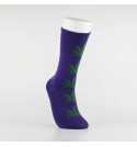 Kojinės vyrams "Weed" (violetinė/žalia)