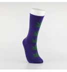 Kojinės vyrams "Weed" (violetinė/žalia)