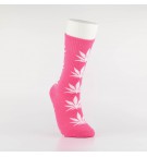 Kojinės vyrams "Weed" (rožinė/balta)