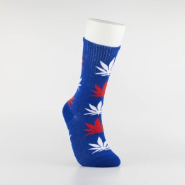 Kojinės vyrams "Weed" (mėlyna/balta/raudona)