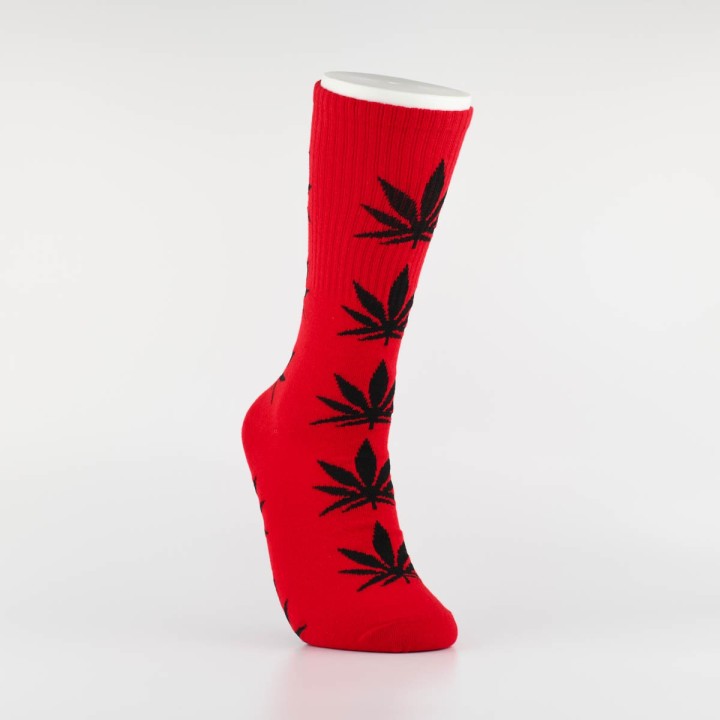 Kojinės vyrams "Weed" (raudona/juoda)