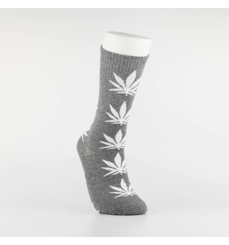 Kojinės vyrams "Weed" (pilka/balta)