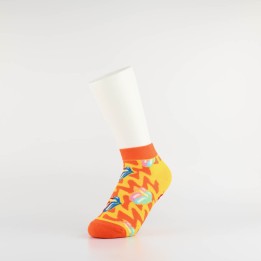Moteriškos kojinaitės iki kulkšnies "Rolling Stones" (geltona)