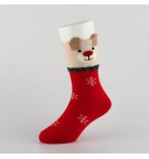 Šventinės kojinės vaikams "Kalėdų meškutis" (raudona)