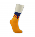Spalvotos kojinės "FIRE" (geltona/mėlyna)