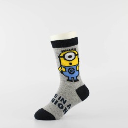 Vaikiškos kojinės "Minimukai" (3 poros, pilka/mėlyna)
